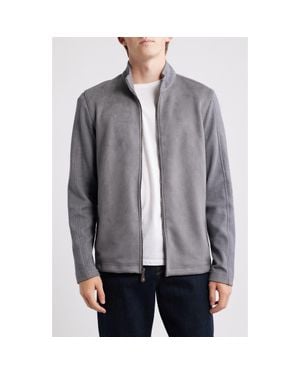 Johnston & Murphy Sueded Mixed Media Jacket - Gray