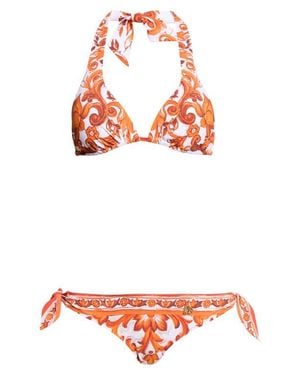 Dolce & Gabbana Maiolica Triangle Bikini Set I - Red