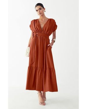 ST MRLO Este Midi Dress - Red