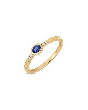 Bony Levy 18K El Mar Gemstone And Natural Diamond Stackable Ring - Multicolor