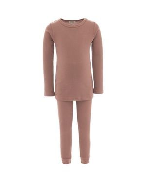 BANBLU Striped Modal Outfit - Brown