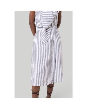 REISTOR Overlap Midi Skirt - White