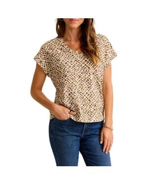 Tommy Bahama Kauai Gemstone Geo V-Neck T-Shirt - Blue