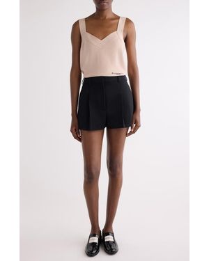 Givenchy Embroidered Log Wool & Cashmere Tank - Black