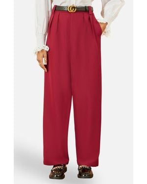 Yumi' Wide Leg Pants - Red