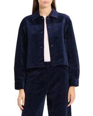 Theory Jones Corduroy Shirt Jacket - Blue