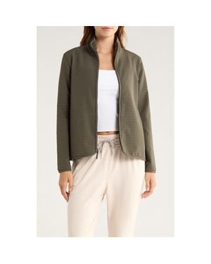 Free Fly Grid Bonded Fleece Zip Jacket - Green