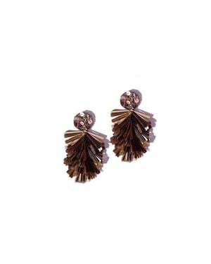 Simitri Petal Fringe Earrings - Multicolor