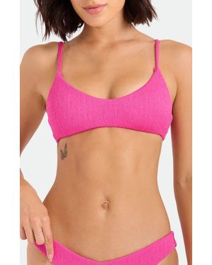 Volcom Pucker Up Bralette Bikini Top - Pink