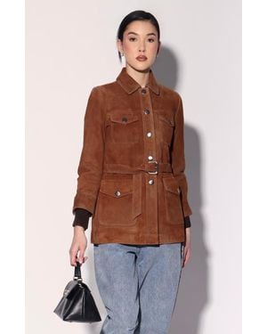 Walter Baker Sharona Suede Jacket - Brown