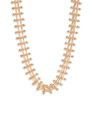 Open Edit Bold Ball Chain Collar Necklace - Metallic
