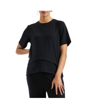 Ripe Maternity Mike Rib Nursing Top - Black