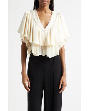Cinq À Sept Mary Layered Top - White