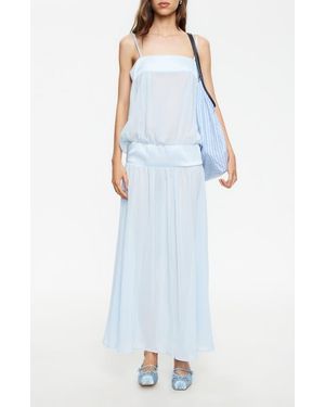Lioness Gracia Sleeveless Chiffon Maxi Dress - Blue