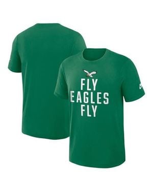 Nike Philadelphia Eagles Direct Handoff Rewind Slub Performance T-Shirt - Green