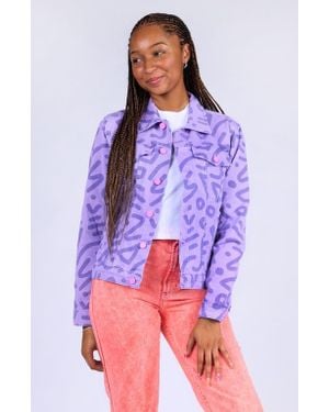 Mokuyobi Zap Denim Jacket - Purple