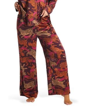 Savage x Fenty Ever After Satin Sleep Pants - Red