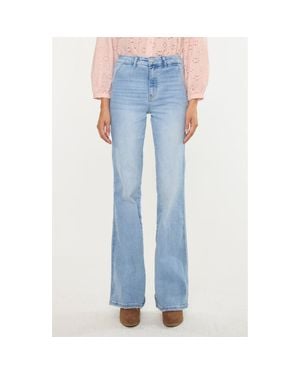 Kancan Jeanette Ultra High Rise Flare Jeans - Blue
