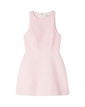 Sandro Sequin Tweed Short Dress - Pink