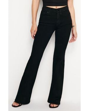 GOOD AMERICAN Good Petite Flare Jeans - Black