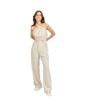 Belle & Bloom State Of Play Wide Leg Pant - Natural