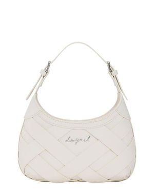 Desigual Faux Leather Shoulder Bag - Gray