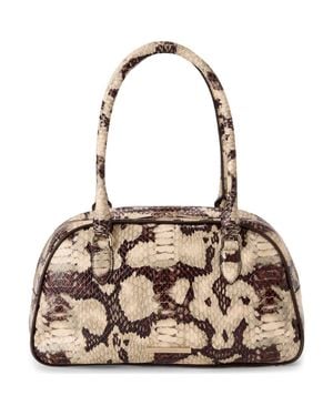 Brahmin Angie Leather Barrel Bag - Brown