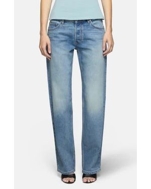 EB DENIM Low Rise Baggy Wide Leg Jeans - Blue