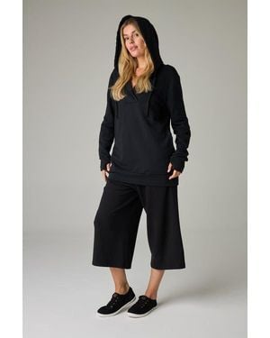 eavolu® Serengeti Eco-Luxe Fleece Oversized Hoodie - Black