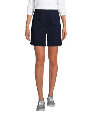 Lands' End School Uniform Mesh Gym Shorts - Blue
