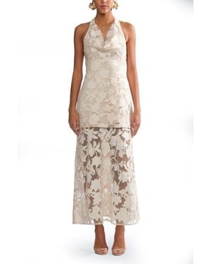 AMUR Calypso Cowl Dress - Natural