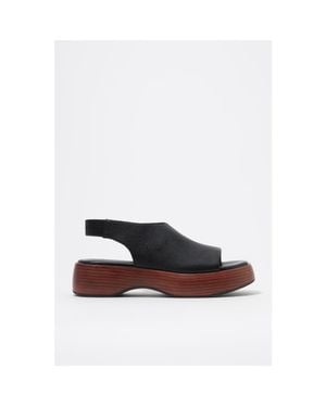 Bimba Y Lola Closed-Toe Platform Sandals - Black