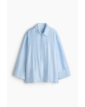 H&M Oversized Shirt - Blue