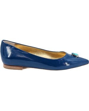 Madison Maison Maira Pointy Ballet With Jewel - Blue