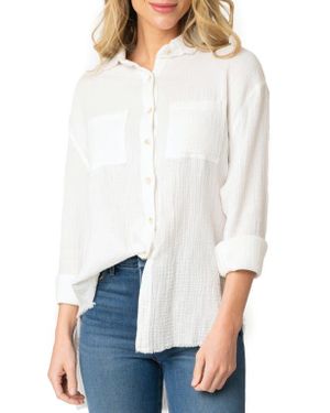 Gibsonlook Beachside Gauze Shirt - White
