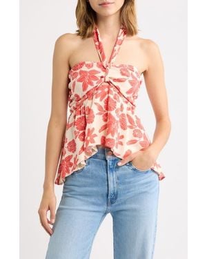Petal & Pup Klara Halter Top - Red