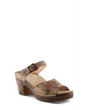 Spring Step Japhette Platform Sandal - Brown