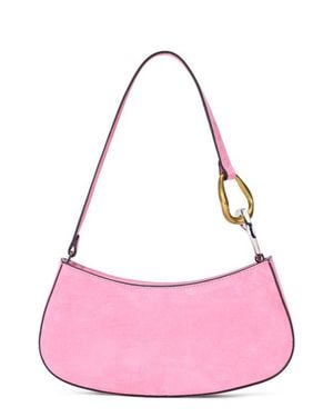 STAUD Ollie Suede Shoulder Bag - Pink