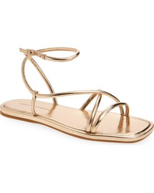 Loeffler Randall Noor Ankle Strap Metallic Sandal