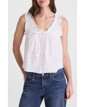 Madewell The Embroidered Leah Top - White