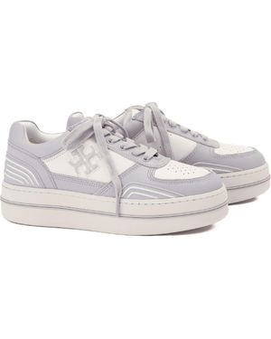 Tory Burch Clover Platform Court Sneaker - Gray
