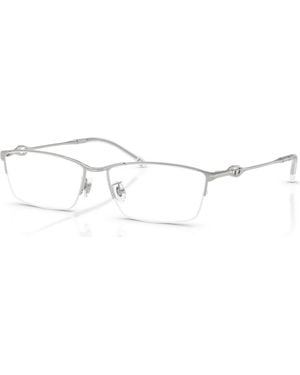 DIESEL 58Mm Rectangle Optical Glasses - Metallic