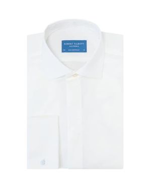 Robert Talbott Reynolds Hidden Placket Formal Shirt - White
