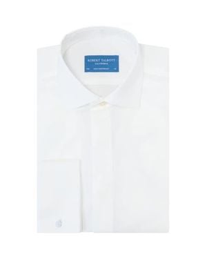 Robert Talbott Reynolds Hidden Placket Formal Shirt - White
