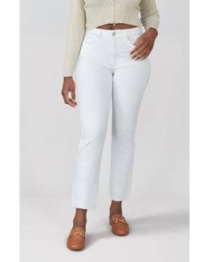 Lola Jeans Denver High Rise Straight Jeans - White