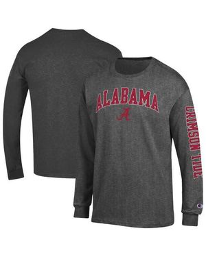 Champion Alabama Crimson Tide Arch Over Logo 2-Hit Long Sleeve T-Shirt - Gray
