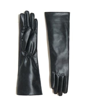 Apparis Gwen Faux Leather Gloves - Gray