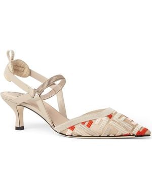 Fendi Colibrì Lite Pointed Toe Slingback Pump - Pink