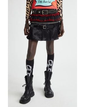 Chopova Lowena Major Combo Miniskirt - Black