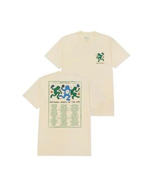 Parks Project Great Outdoors Dancin' Frogs Checklist Tee - White